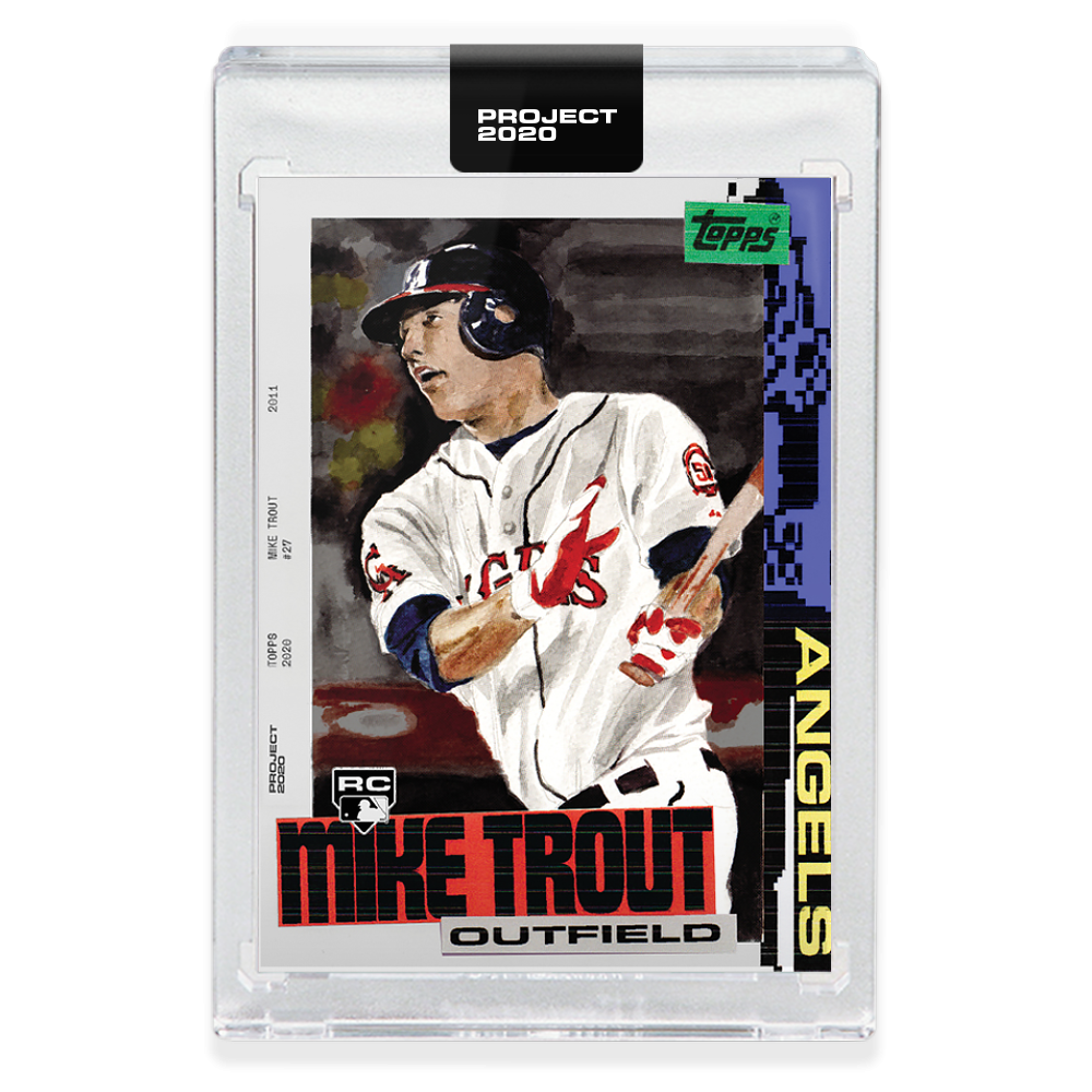 Topps PROJECT 2020 Card 85 - 2011 Mike Trout by Jacob Rochester - Print Run: 33818