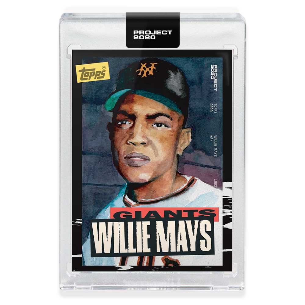 Topps PROJECT 2020 Card 101 - 1952 Willie Mays by Jacob Rochester - Print Run: 10568