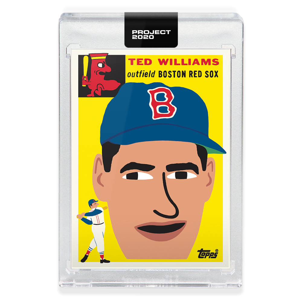 Topps PROJECT 2020 Card 221 - 1954 Ted Williams by Keith Shore - Print Run: 2443
