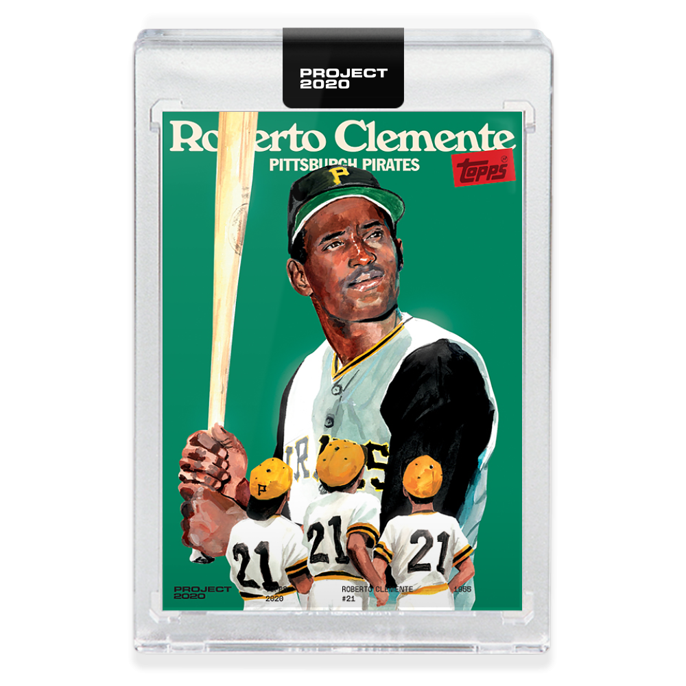 Topps PROJECT 2020 Card 223 - 1955 Roberto Clemente by Jacob Rochester - Print Run: 4040