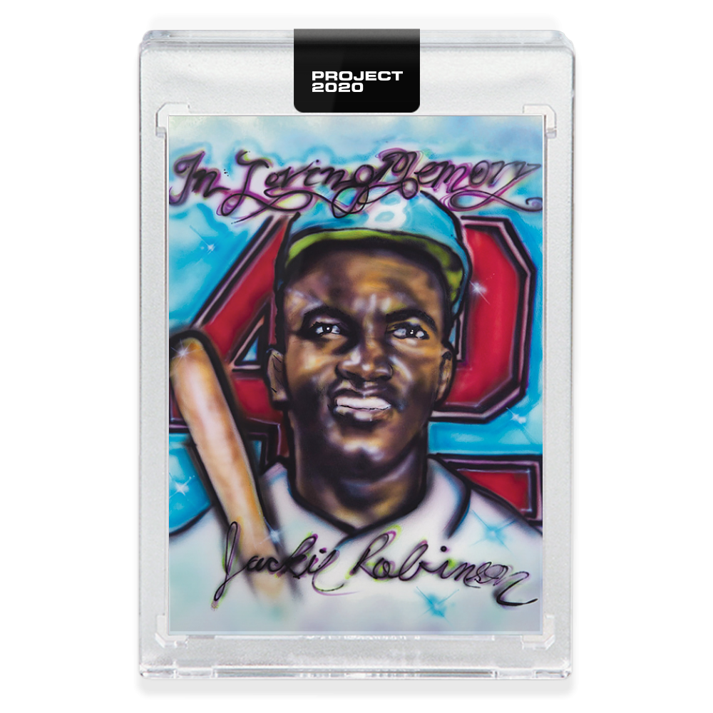 Topps PROJECT 2020 Card 224 - 1952 Jackie Robinson by Don C - Print Run: 4931