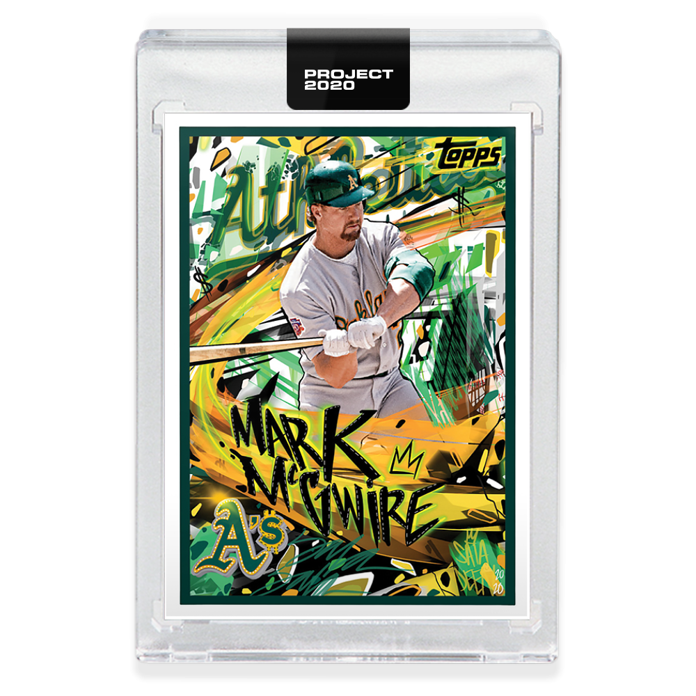 Topps PROJECT 2020 Card 234 - 1987 Mark McGwire by King Saladeen - Print run: 2793