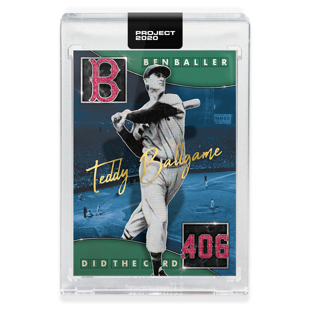 Topps PROJECT 2020 Card 229 - 1954 Ted Williams by Ben Baller - Print Run: 7169