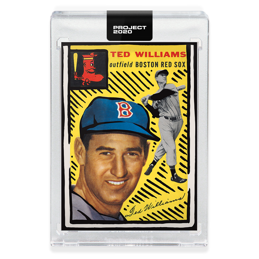 Topps PROJECT 2020 Card 246 - 1954 Ted Williams by Joshua Vides - Print Run: 2150