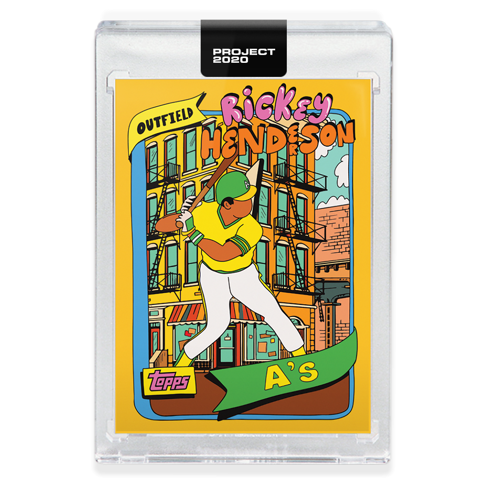 Topps PROJECT 2020 Card 294 - 1980 Rickey Henderson by Fucci - Print Run: 2194