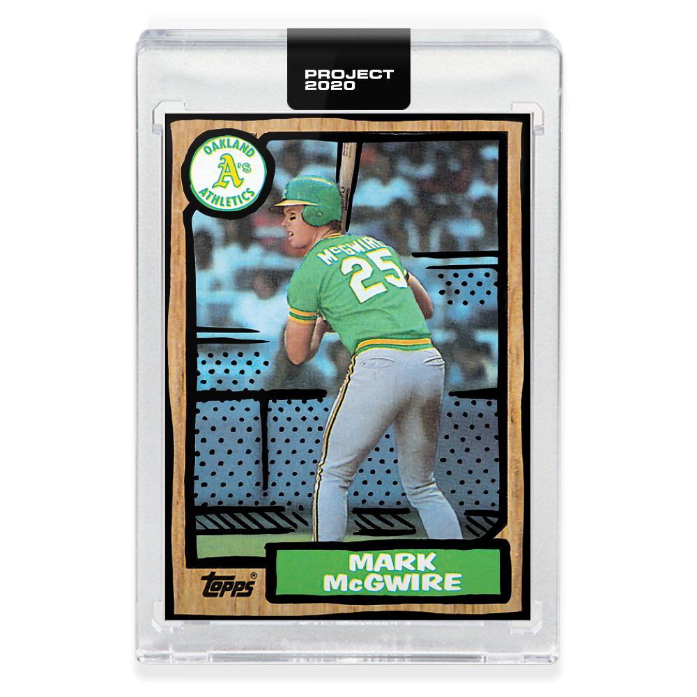 Topps PROJECT 2020 Card 338 - 1987 Mark McGwire by Joshua Vides - Print Run: 1631