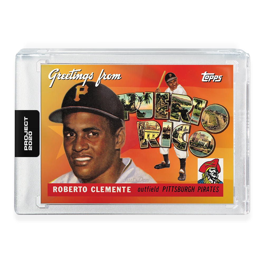Topps PROJECT 2020 Card 341 - 1955 Roberto Clemente by Don C - Print Run: 2489