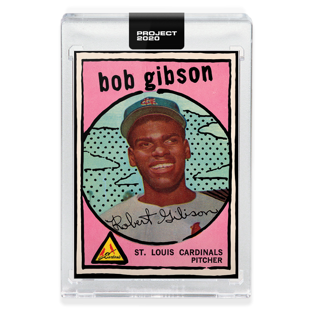 Topps PROJECT 2020 Card 361 - 1959 Bob Gibson by Joshua Vides - Print run: 1752