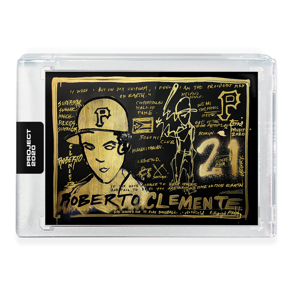 Topps PROJECT 2020 Card 362 - 1955 Roberto Clemente by Gregory Siff - Print Run: 2344