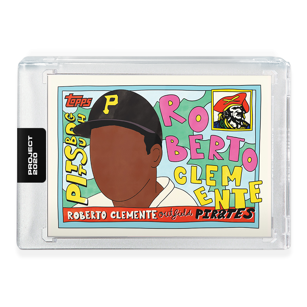 Topps PROJECT 2020 Card 371 - 1955 Roberto Clemente by Fucci - Print Run: 2205