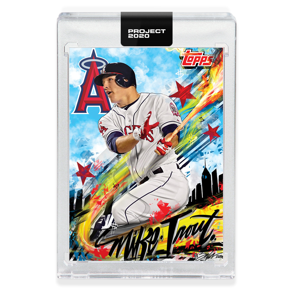 Topps PROJECT 2020 Card 399 - 2011 Mike Trout by King Saladeen - Print Run: 12632