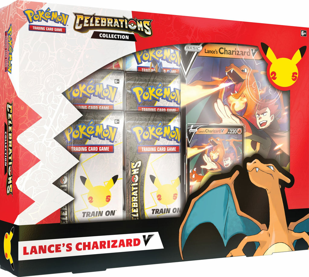 Pokemon TCG: 25th Anniversary Celebrations Lance’s Charizard V Collections Booster Box