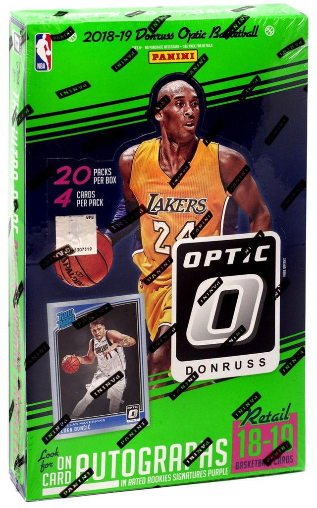2018/19 Panini Donruss Optic Basketball Retail 20-Pack Box