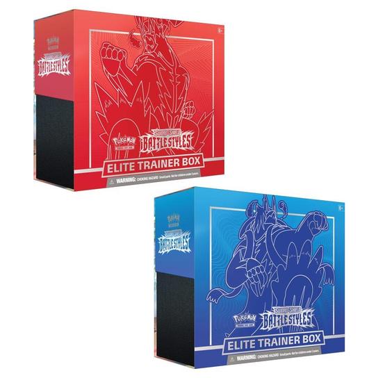 Pokemon TCG: Sword & Shield 5 Battle Styles - Single Strike / Rapid Strike Urshifu Red OR Blue Elite Trainer Box ETB