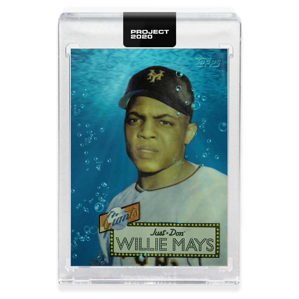 Topps PROJECT 2020 Card 128 - 1952 Willie Mays by Don C - Print Run: 7195